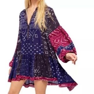 NWT Free People Shibori tunic dress